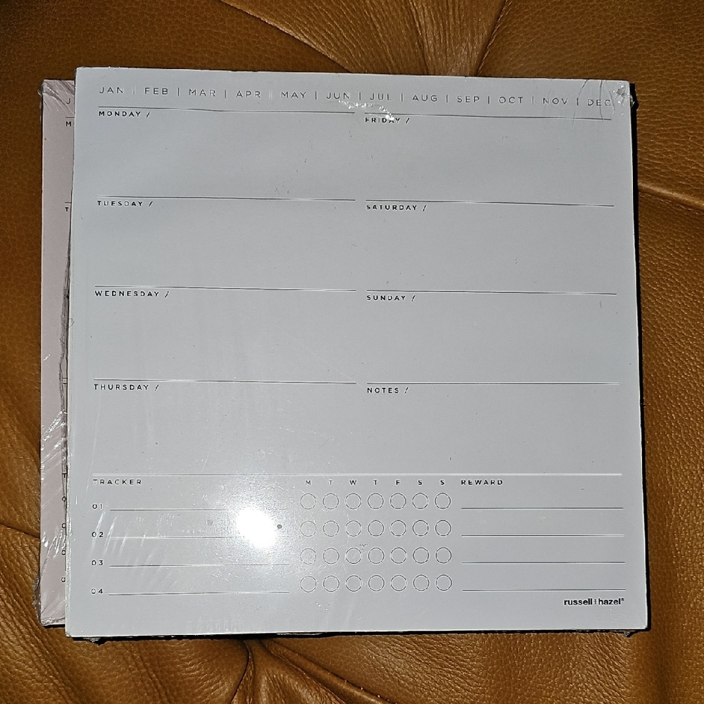 Two Russell+Hazel Weekly Planner Pad
